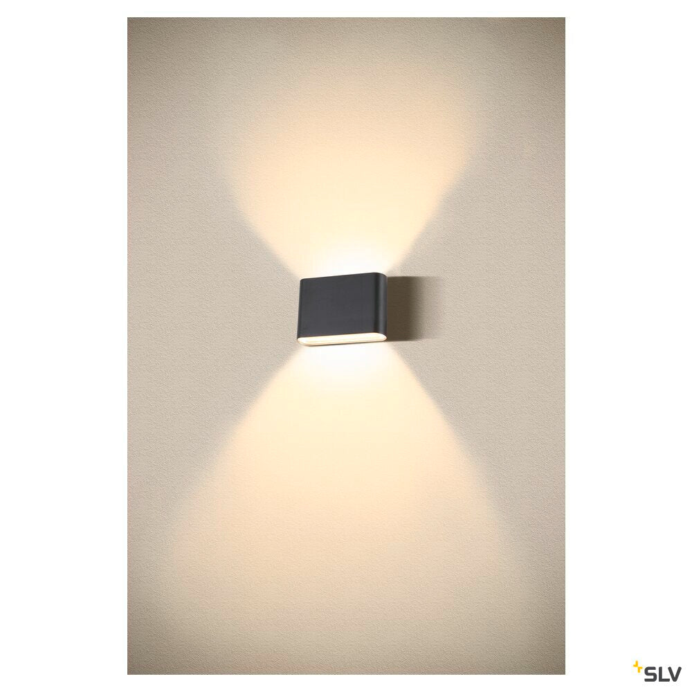 SLV OVAL 14 WL, wall-mounted light 2700/3000K, 6W, black 1007142