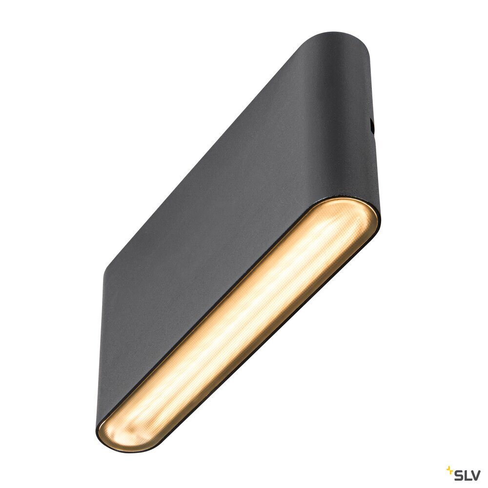 SLV OVAL 18 WL, wall-mounted light 2700/3000K, 10W, black 1007144