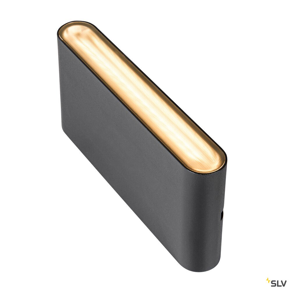 SLV OVAL 18 WL, wall-mounted light 2700/3000K, 10W, black 1007144