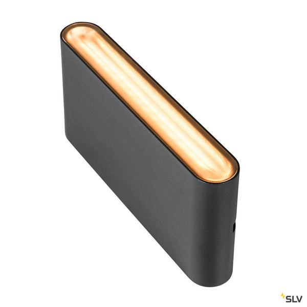 SLV OVAL 18 WL, wall-mounted light 2700/3000K, 10W, black 1007144