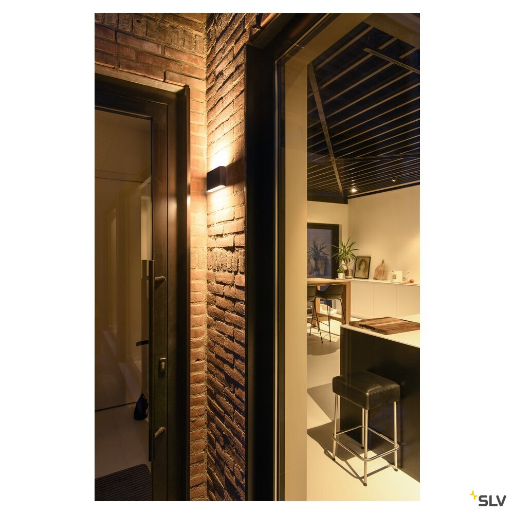 SLV OVAL 18 WL, wall-mounted light 2700/3000K, 10W, black 1007144