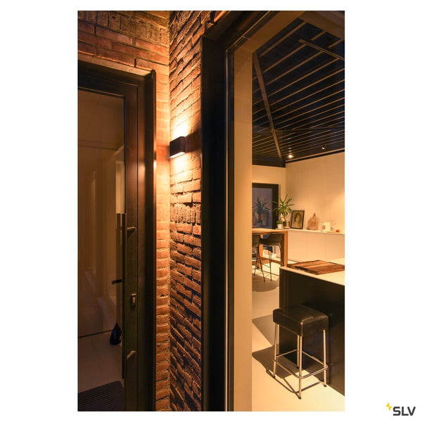 SLV OVAL 18 WL, wall-mounted light 2700/3000K, 10W, black 1007144