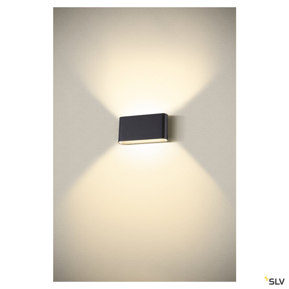 SLV OVAL 18 WL, wall-mounted light 2700/3000K, 10W, black 1007144
