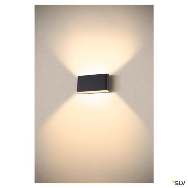 SLV OVAL 18 WL, wall-mounted light 2700/3000K, 10W, black 1007144