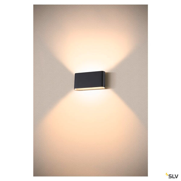 SLV OVAL 18 WL, wall-mounted light 2700/3000K, 10W, black 1007144