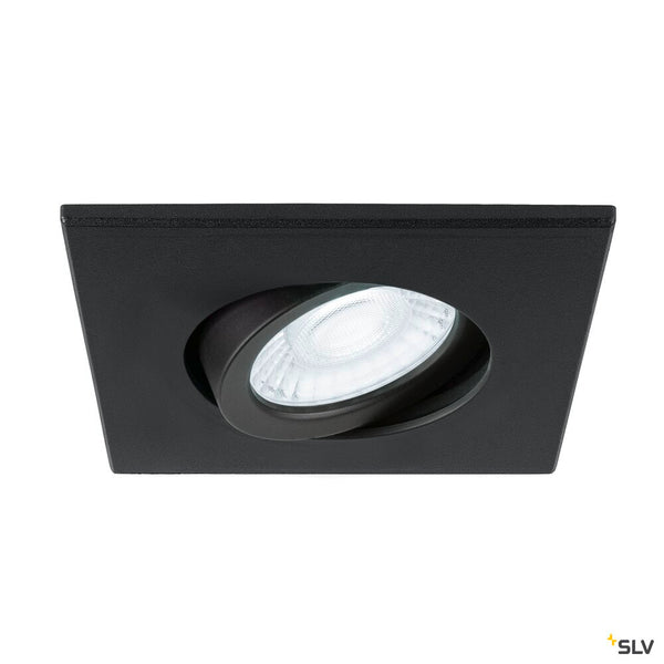 SLV UNIVERSAL DOWNLIGHT cover, for downlight IP20, pivoting, square, black 1007184