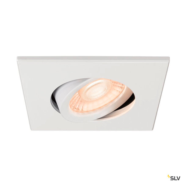 SLV UNIVERSAL DOWNLIGHT cover, for downlight IP20, pivoting, square, white 1007185
