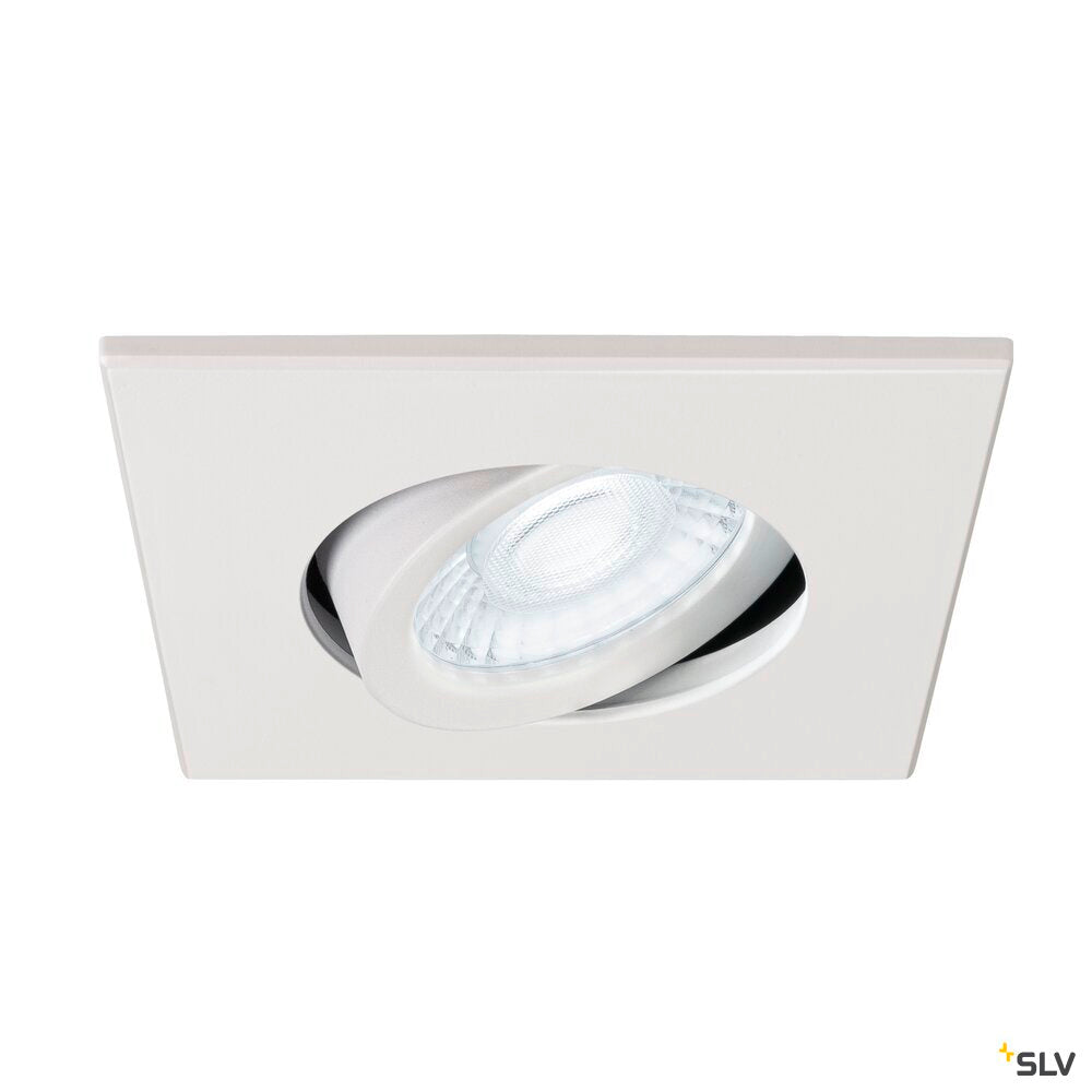 SLV UNIVERSAL DOWNLIGHT cover, for downlight IP20, pivoting, square, white 1007185