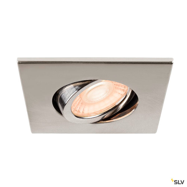 SLV UNIVERSAL DOWNLIGHT cover, for downlight IP20, pivoting, square, aluminium 1007186