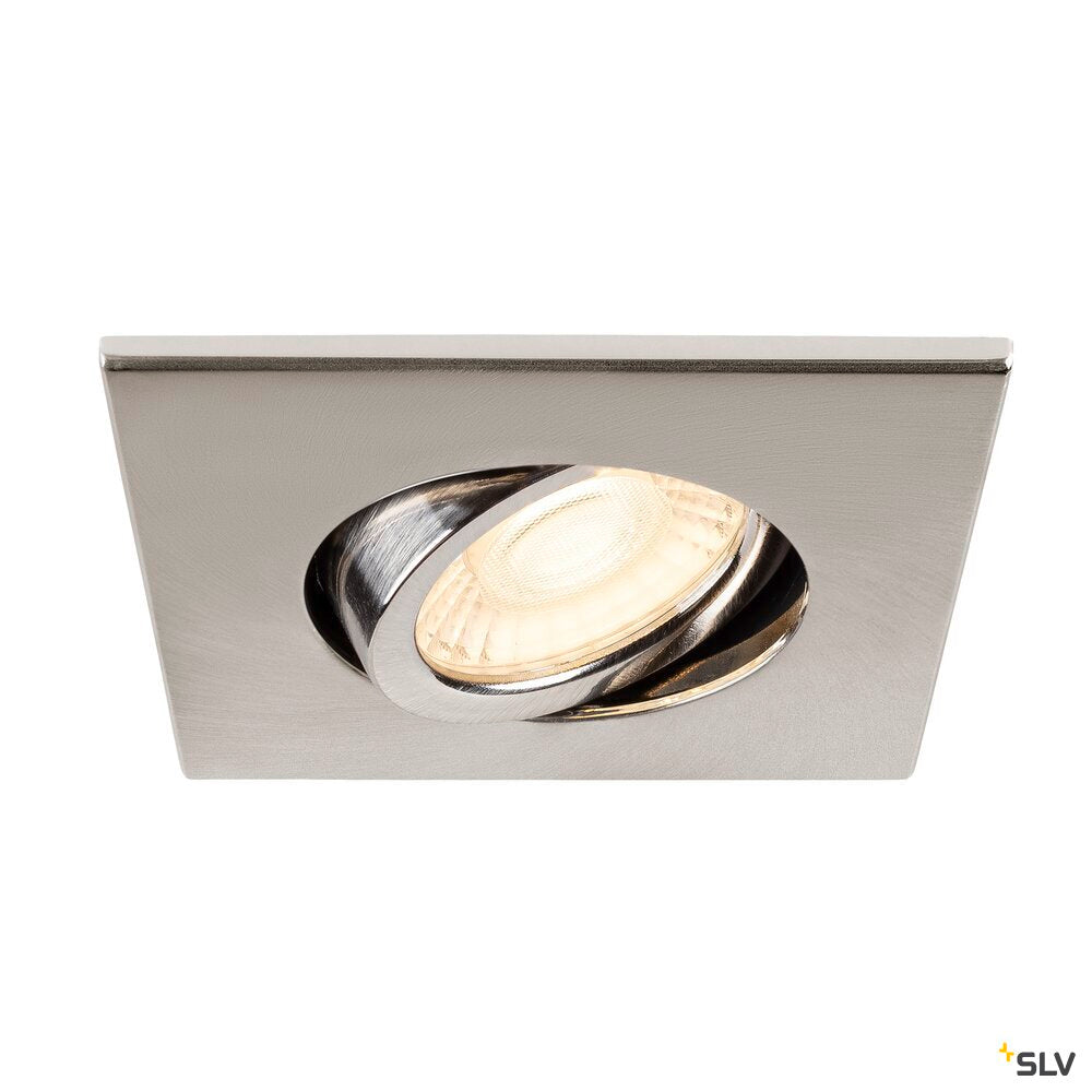 SLV UNIVERSAL DOWNLIGHT cover, for downlight IP20, pivoting, square, aluminium 1007186