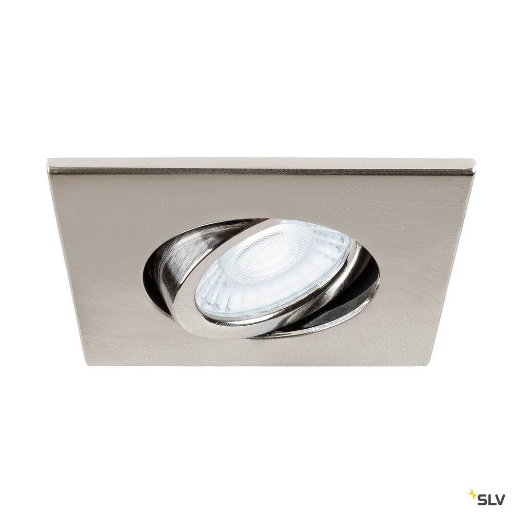 SLV UNIVERSAL DOWNLIGHT cover, for downlight IP20, pivoting, square, aluminium 1007186