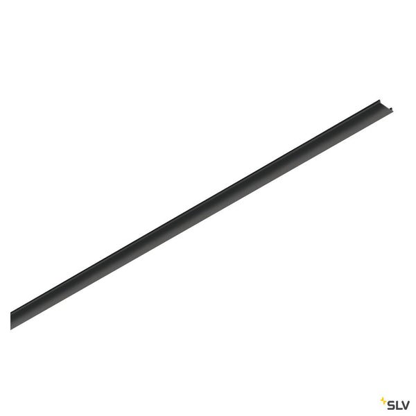 SLV 48V TRACK, track cover, 26mm, for mounting track deep and mounting track, 2m, black 1007188