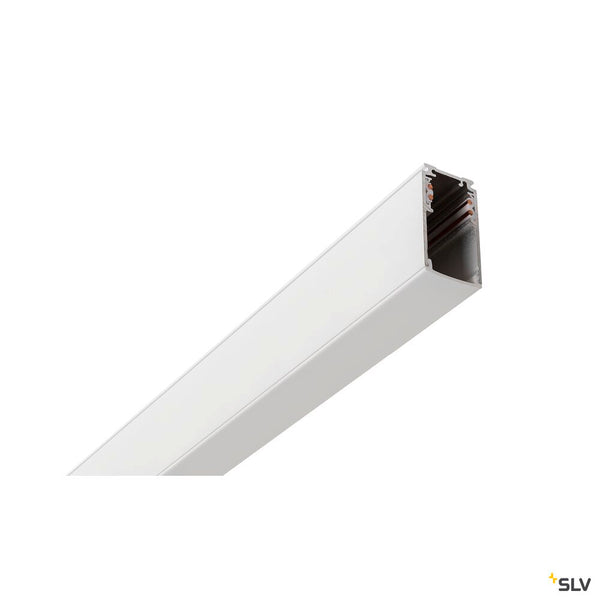 SLV 48V TRACK, track cover, 26mm, for mounting track deep and mounting track, 2 m, white 1007189