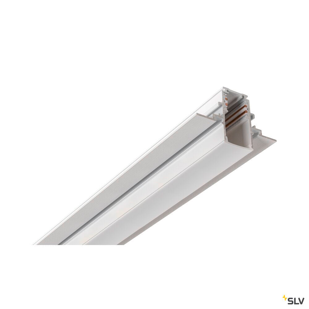 SLV 48V TRACK, track cover, 26mm, for mounting track deep and mounting track, 2 m, white 1007189