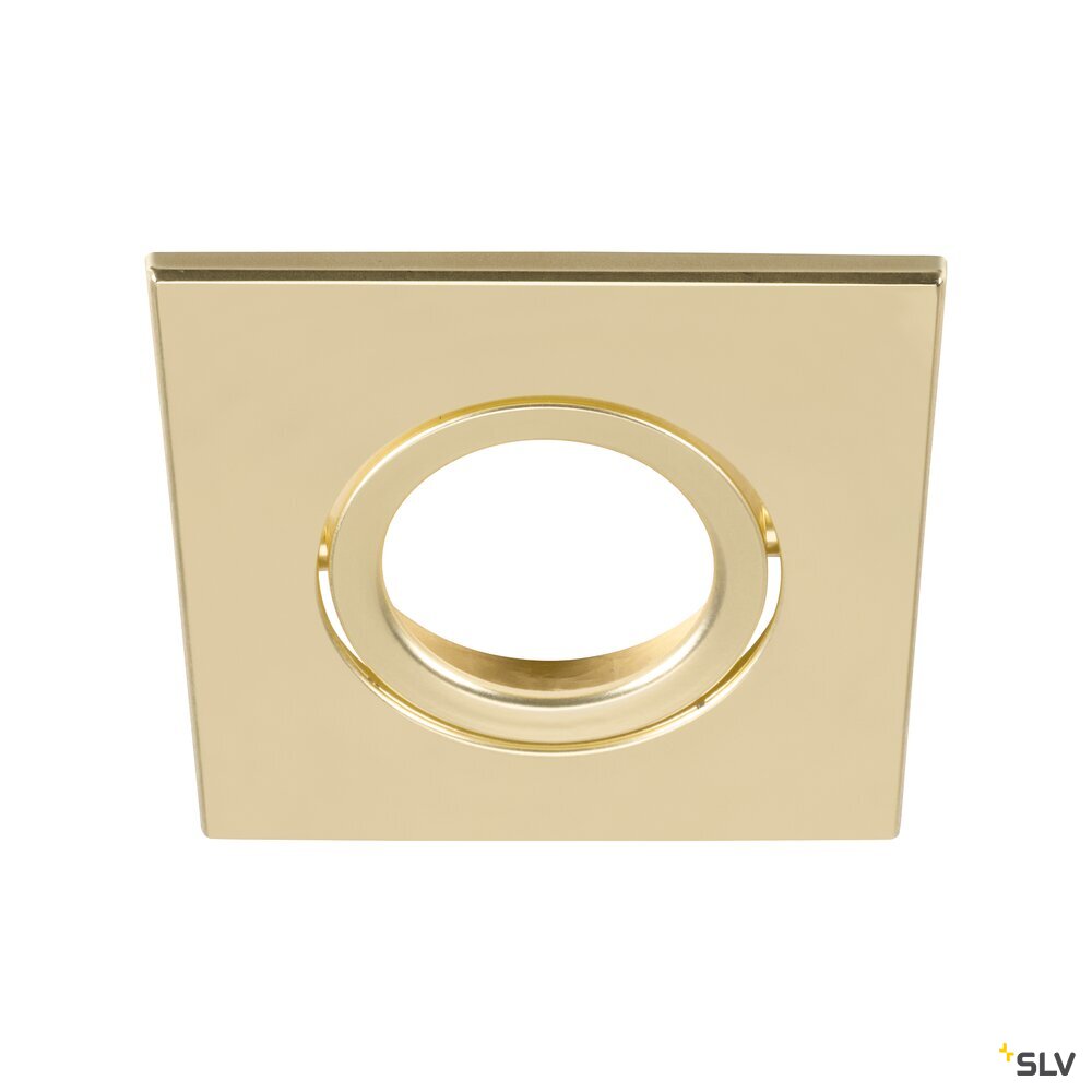SLV UNIVERSAL DOWNLIGHT cover, for downlight IP20, pivoting, square, gold matt 1007194