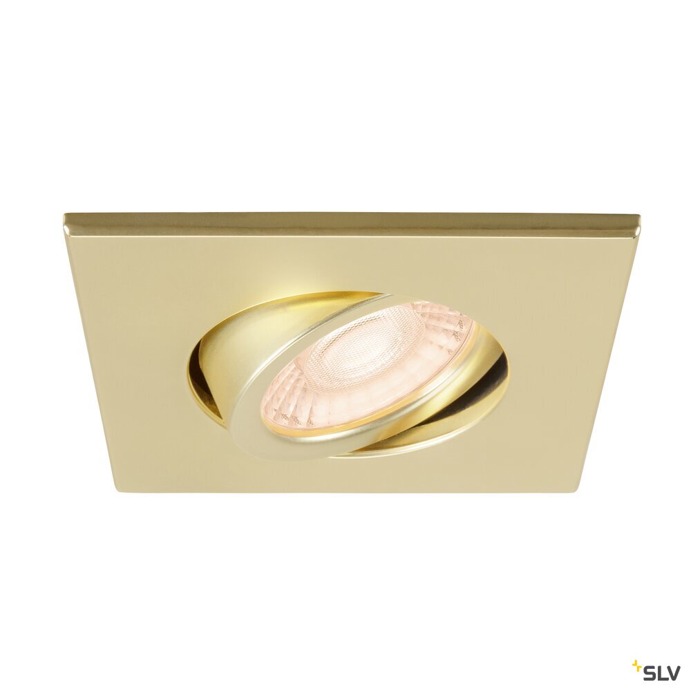 SLV UNIVERSAL DOWNLIGHT cover, for downlight IP20, pivoting, square, gold matt 1007194