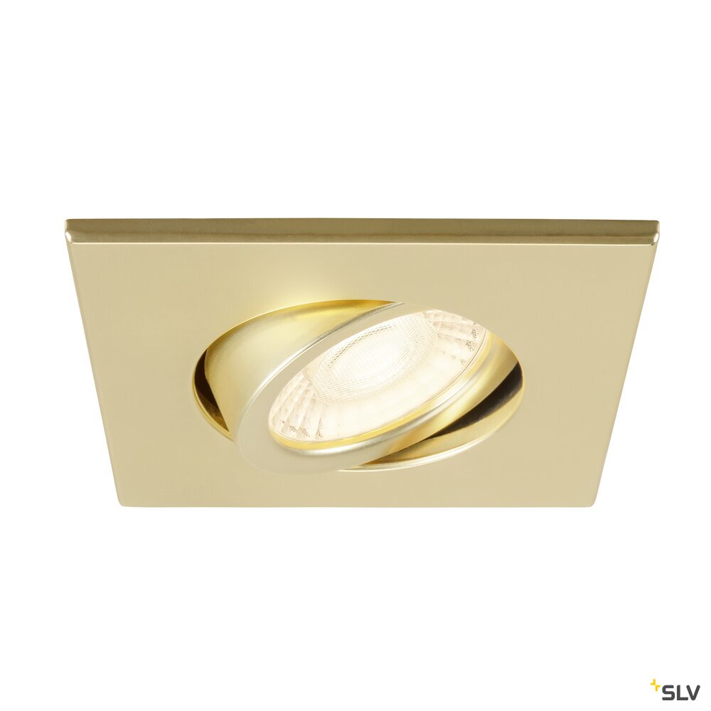 SLV UNIVERSAL DOWNLIGHT cover, for downlight IP20, pivoting, square, gold matt 1007194