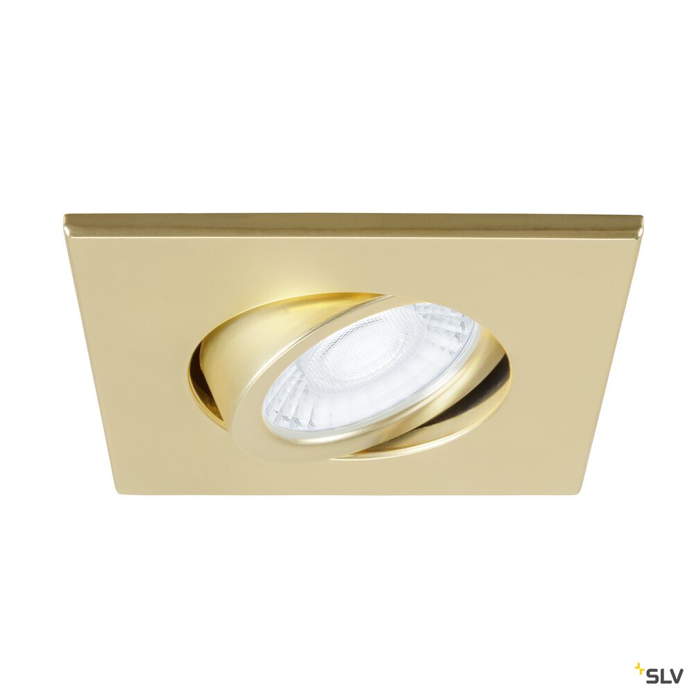 SLV UNIVERSAL DOWNLIGHT cover, for downlight IP20, pivoting, square, gold matt 1007194