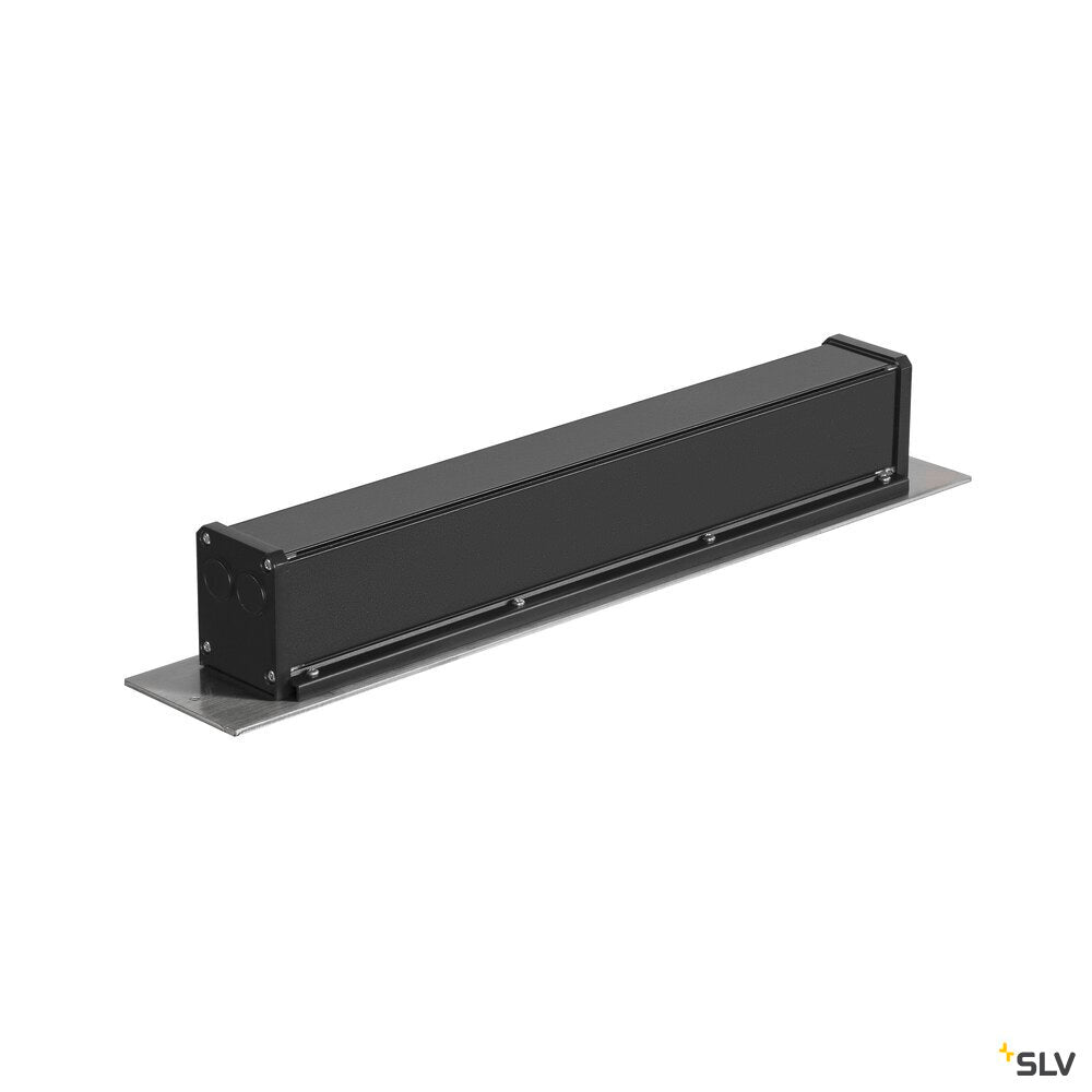 SLV DASAR® 600, recessed floor light, 18W, 3000K, IP65/IP67, square, stainless steel 1007195