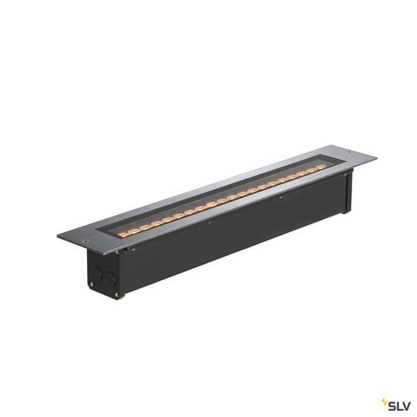 SLV DASAR® 600, recessed floor light, 18W, 3000K, IP65/IP67, square, stainless steel 1007195
