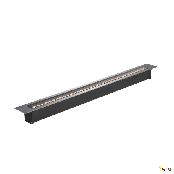 SLV DASAR® 1200, recessed floor light, 34W, 3000K, IP65/IP67, square, stainless steel 1007196