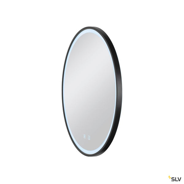 SLV TRUKKO 60, mirror Ø 60 cm, chrome, black edge 1007201