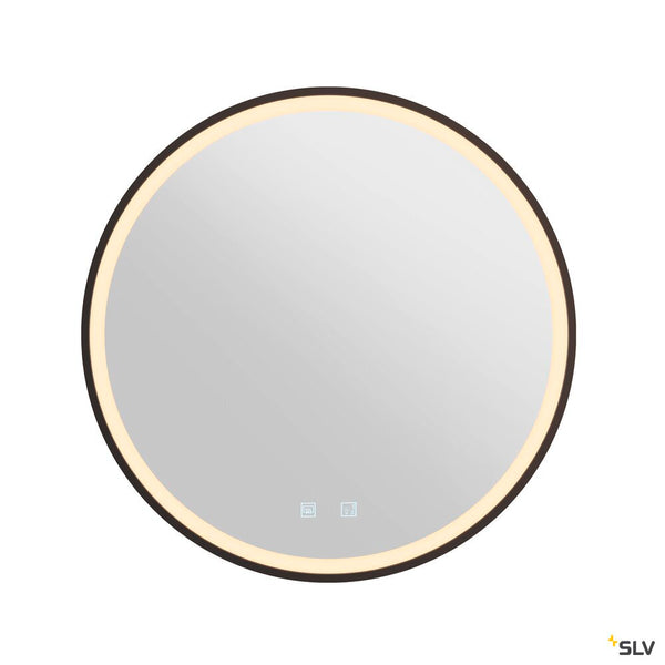 SLV TRUKKO 60, mirror Ø 60 cm, chrome, black edge 1007201