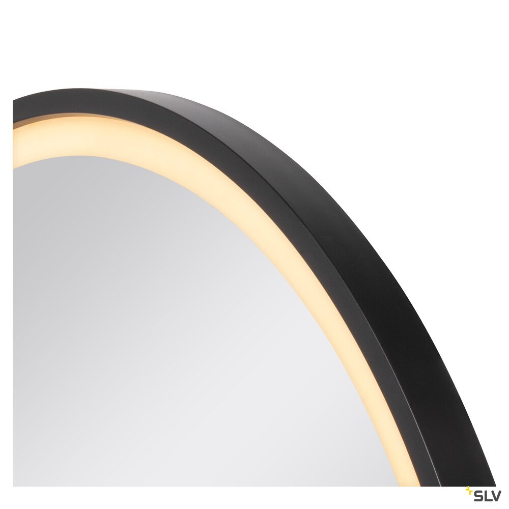 SLV TRUKKO 60, mirror Ø 60 cm, chrome, black edge 1007201