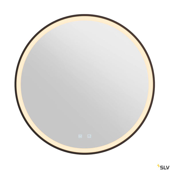 SLV TRUKKO 80, mirror Ø 80 cm, chrome, black edge 1007202