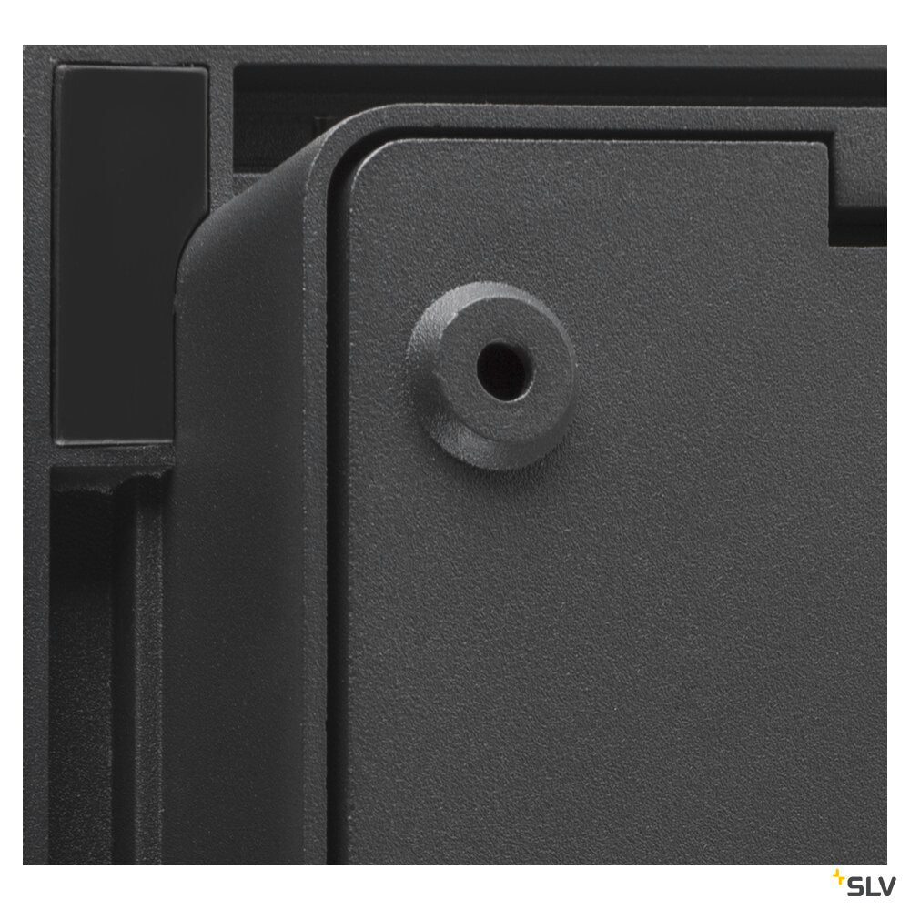 SLV QUADRULO, wall-mounted light, 3000K, anthracite/brown 1007207