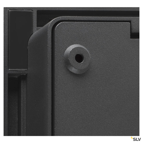 SLV QUADRULO, wall-mounted light, 3000K, anthracite/brown 1007207