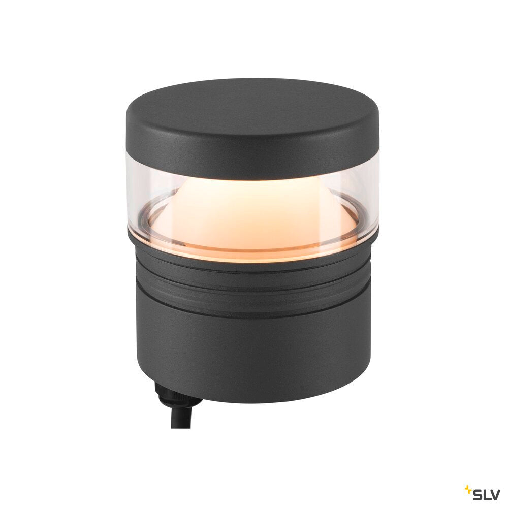 SLV M-POL S Polehead 360°, low-glare, lamp head, anthracite, 10W, 750lm, 2700K, CRI80 1007232