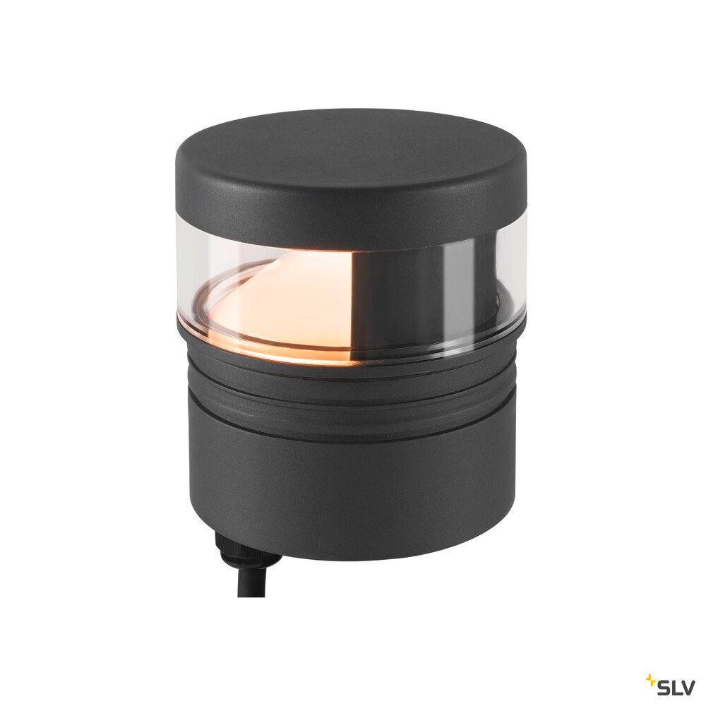 SLV M-POL S Polehead 180°, low-glare, lamp head, anthracite, 10W, 750lm, 2700K, CRI80 1007234