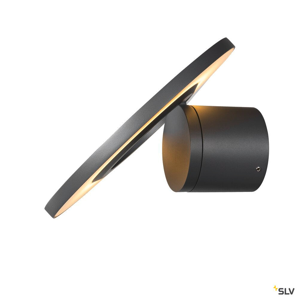 SLV I-RING, wall-mounted light, 9.2W, 3000K, anthracite 1007236