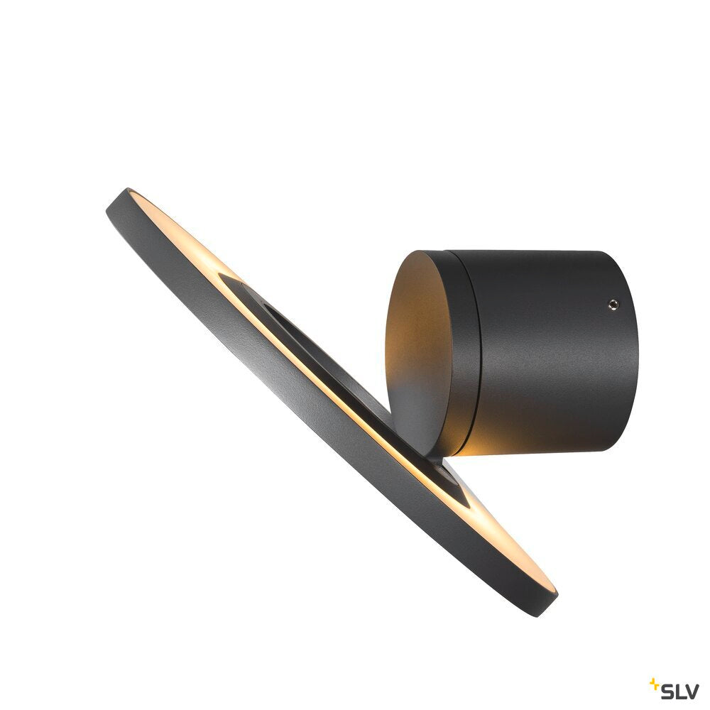 SLV I-RING, wall-mounted light, 9.2W, 3000K, anthracite 1007236