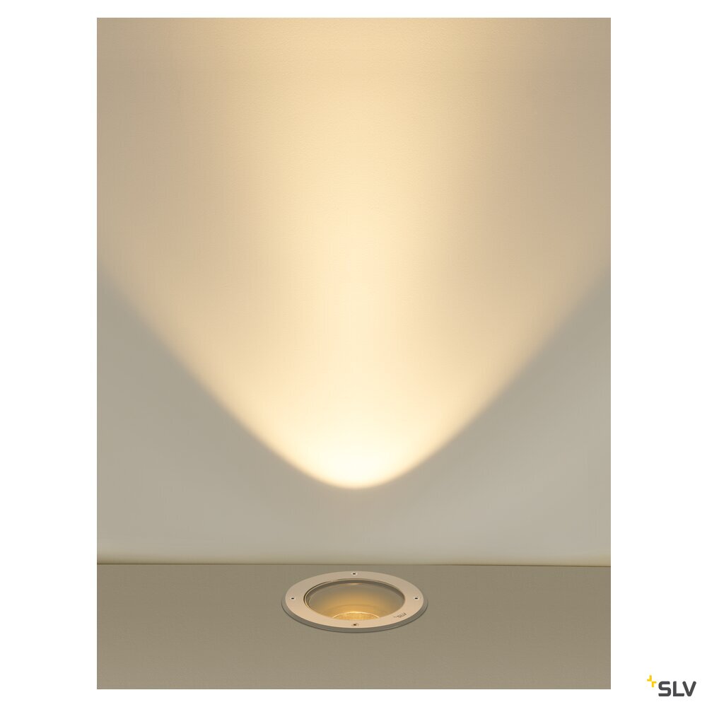 SLV DASAR 2.0 round cover 24° 3000K incl. DALI driver stainless steel 1007243