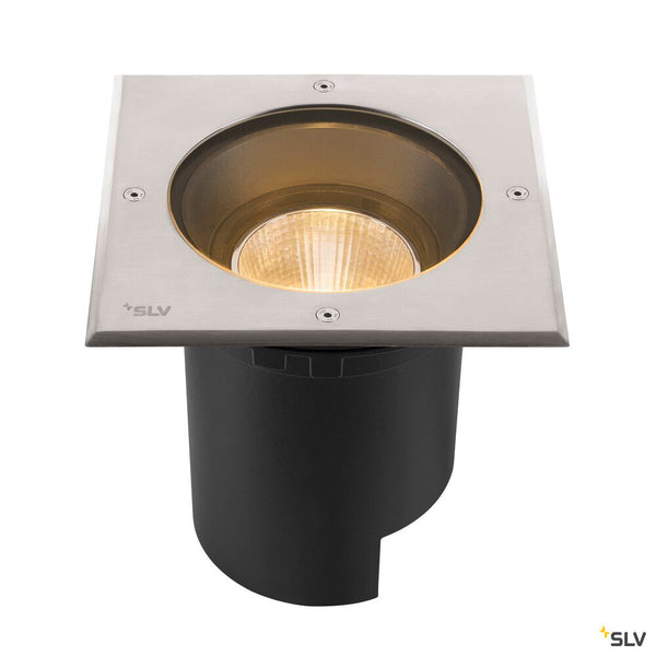 SLV DASAR 2.0 XL square cover 24° 3000K incl. DALI driver in stainless steel 1007244