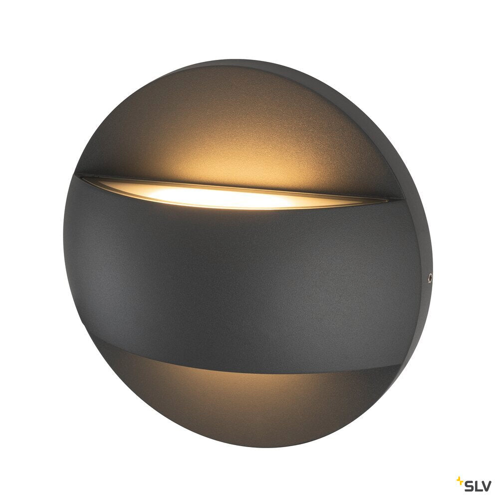 SLV LID II UP/DOWN, wall-mounted light, 2700/3000K, 28W, PHASE, 100°, anthracite 1007281