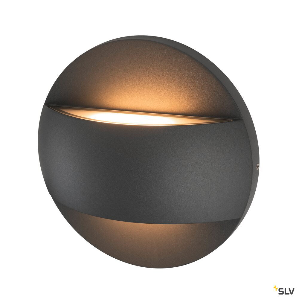 SLV LID II UP/DOWN, wall-mounted light, 2700/3000K, 28W, PHASE, 100°, anthracite 1007281
