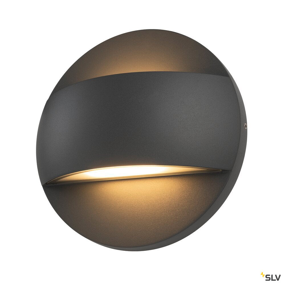 SLV LID II UP/DOWN, wall-mounted light, 2700/3000K, 28W, PHASE, 100°, anthracite 1007281