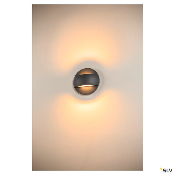 SLV LID II UP/DOWN, wall-mounted light, 2700/3000K, 28W, PHASE, 100°, anthracite 1007281