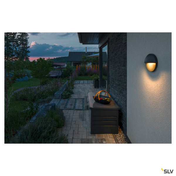 SLV LID II, wall-mounted light, 2700/3000K, 15W, PHASE, 100°, anthracite 1007282