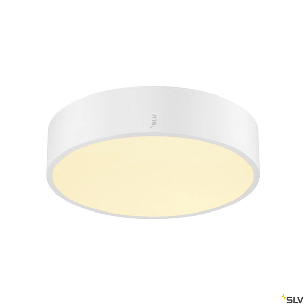 SLV MEDO® PRO 30, wall- and ceiling-mounted light, round, 3000/4000K, 10W, trailing-edge phase, 70°, UGR<19, white 1007289