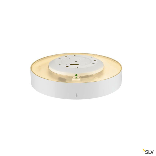 SLV MEDO® PRO 40, wall- and ceiling-mounted light, round, 3000/4000K, 19W, DALI, Touch, 80°, UGR<19, white 1007293