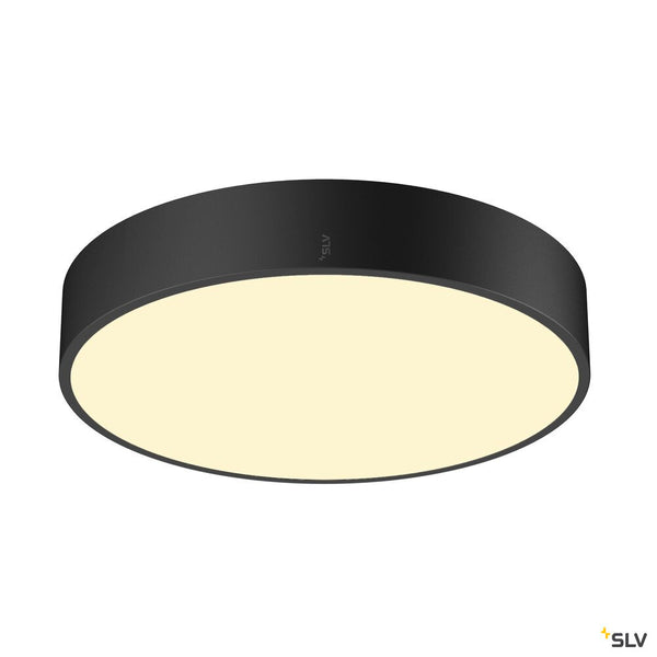 SLV MEDO® PRO 40, wall- and ceiling-mounted light, round, 3000/4000K, 19W, DALI, Touch, 110°, black 1007294