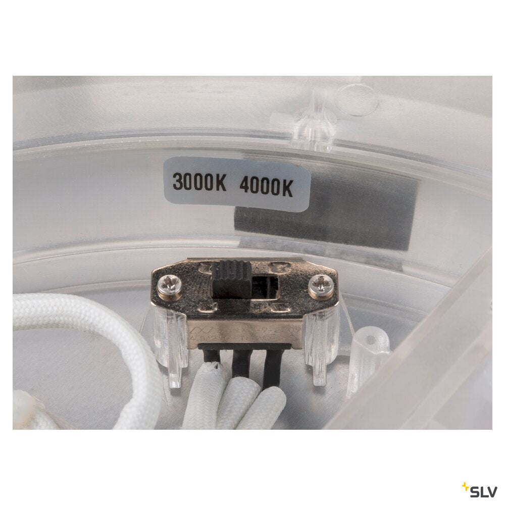 SLV MEDO® PRO 40, wall- and ceiling-mounted light, round, 3000/4000K, 19W, DALI, Touch, 110°, white 1007295