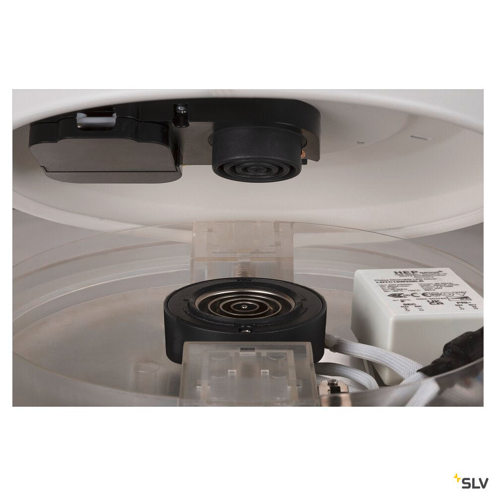 SLV MEDO® PRO 40, wall- and ceiling-mounted light, round, 3000/4000K, 19W, DALI, Touch, 110°, white 1007295