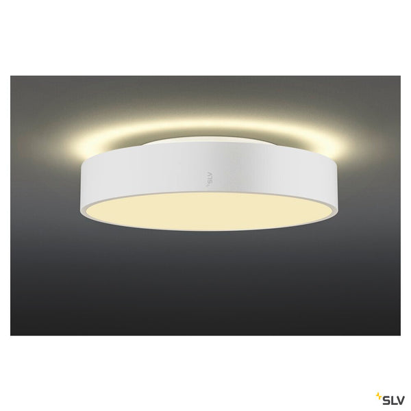 SLV MEDO® PRO 40, wall- and ceiling-mounted light, round, 3000/4000K, 19W, DALI, Touch, 110°, white 1007295