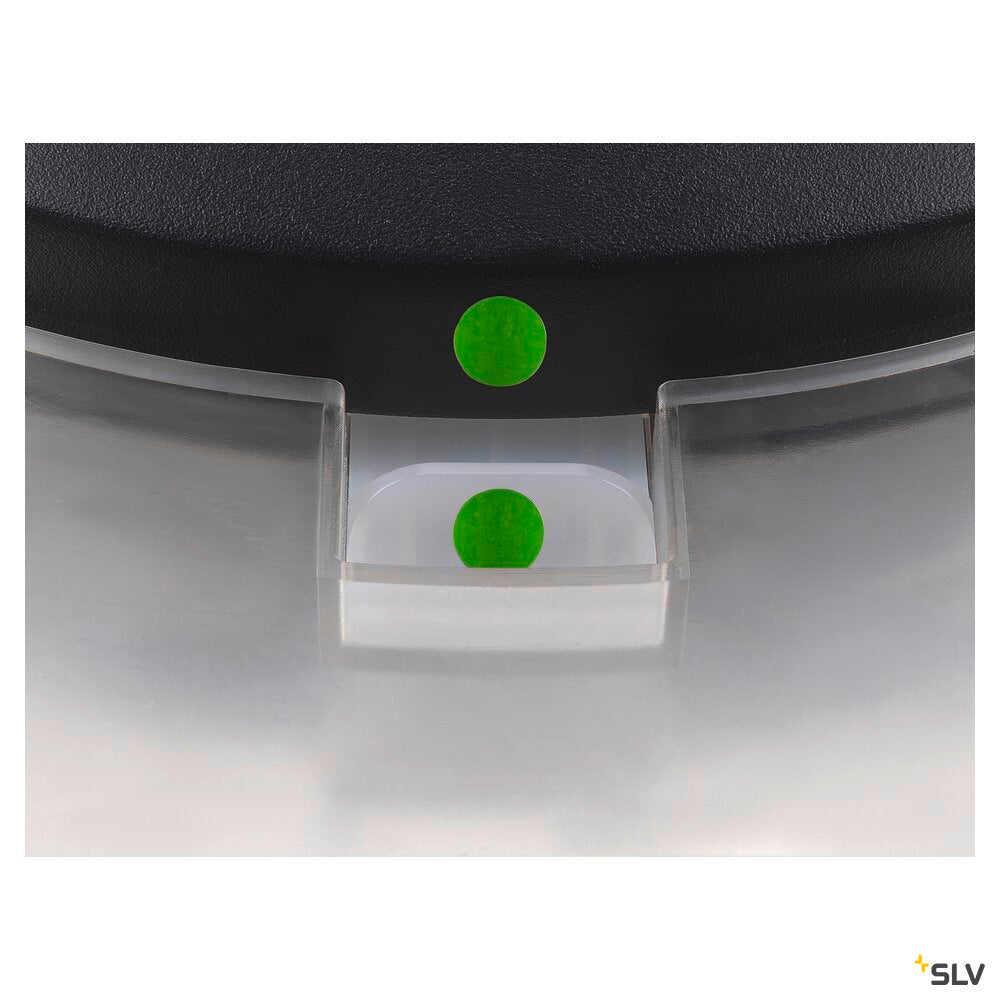 SLV MEDO® PRO 40, wall- and ceiling-mounted light, round, 3000/4000K, 19W, trailing-edge phase, 80°, UGR<19, black 1007296