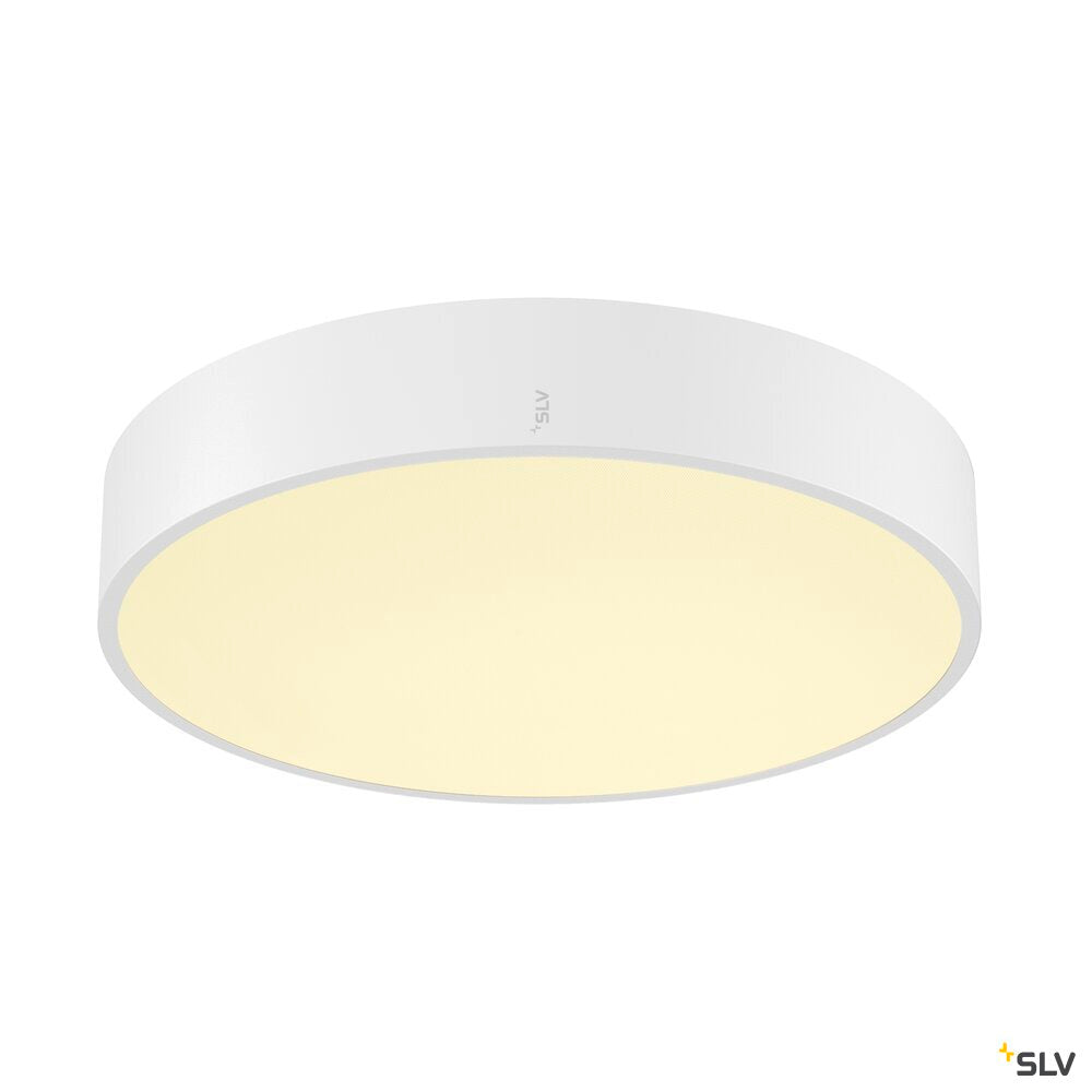 SLV MEDO® PRO 40, wall- and ceiling-mounted light, round, 3000/4000K, 19W, trailing-edge phase, 80°, UGR<19, white 1007297